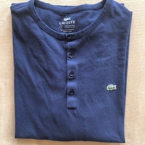 Men’s Navy Blue Lacoste Henley